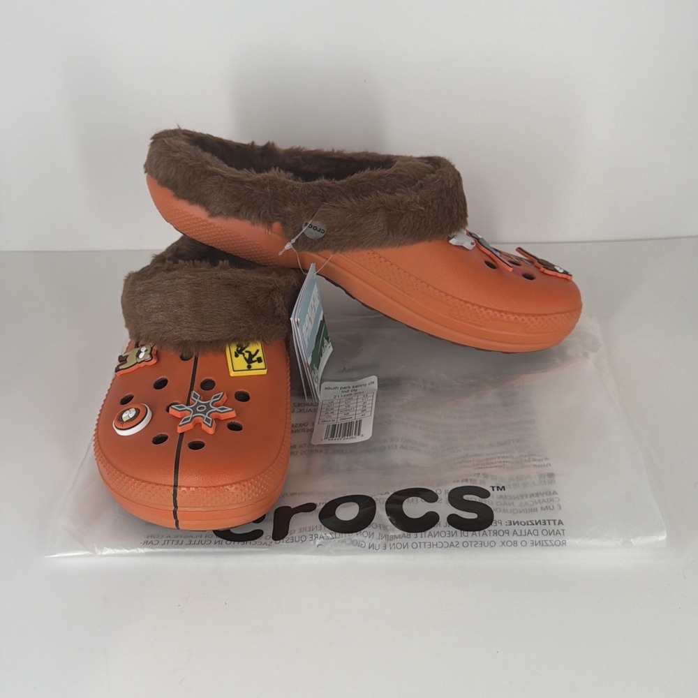 Crocs South Park Kenny Fur Lined  Classic Clogs w/Jibbitz Men's 11 NEW